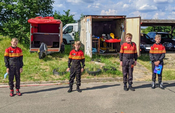 Nevio bei Kartslalom wieder in Hochform