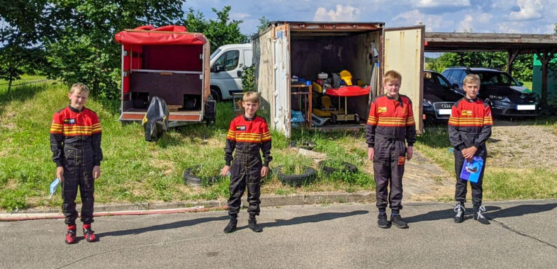 Nevio bei Kartslalom wieder in Hochform