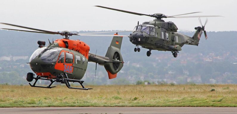 Hubschrauber des Heeres unterstützen bei Flutkatastophe