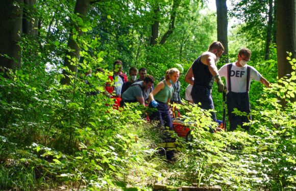 Personenrettung im Deister: Schwer verletzter Mountainbiker nahe Rodenberger Höhe