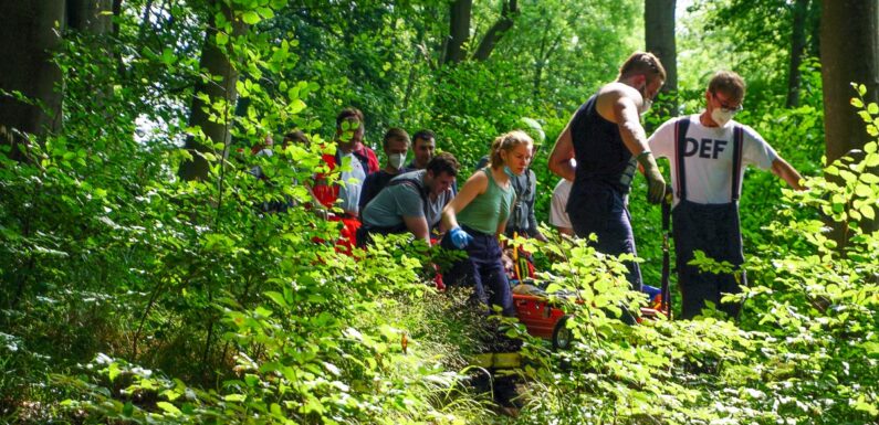 Personenrettung im Deister: Schwer verletzter Mountainbiker nahe Rodenberger Höhe
