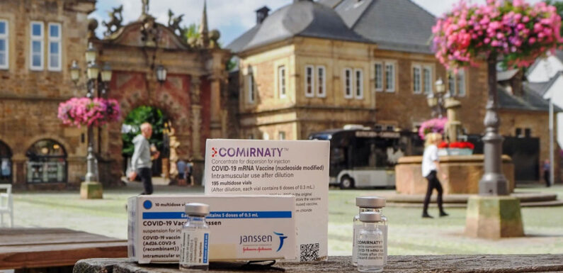 Landpartie am Schloss, Impfaktion auf dem Bückeburger Marktplatz