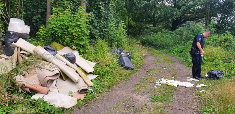 Diesmal in Nienstädt: Große Mengen Müll in der Umwelt abgeladen
