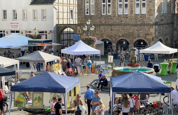 Open Art im August: Am 25.8. verwandelt sich der Bückeburger Marktplatz wieder in ein Atelier