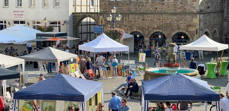 Open Art im August: Am 25.8. verwandelt sich der Bückeburger Marktplatz wieder in ein Atelier