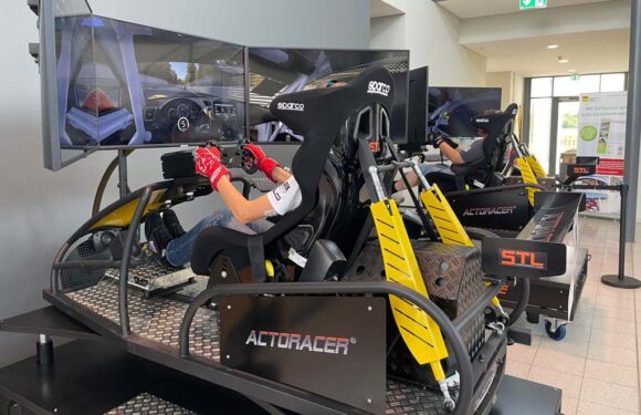 Volles Rennwochenende in zwei Varianten: Real im Kartslalom und digital im Simulator unterwegs