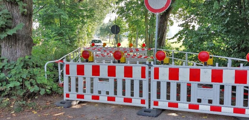 Stadthagen: Brücke in der Brandenburger Straße wegen Mängeln voll gesperrt