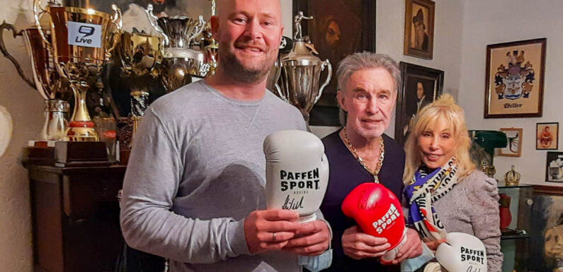 DRK-Ortsvereinsvorsitzender Sven Lampe zu Gast bei Ex-Boxprofi Rene Weller