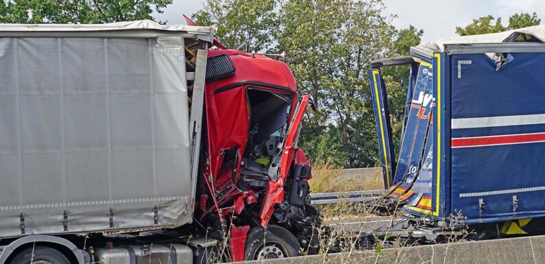 Feuerwehr-Großeinsatz auf der A2: Vollsperrung, Gefahrguteinsatz und Verkehrschaos