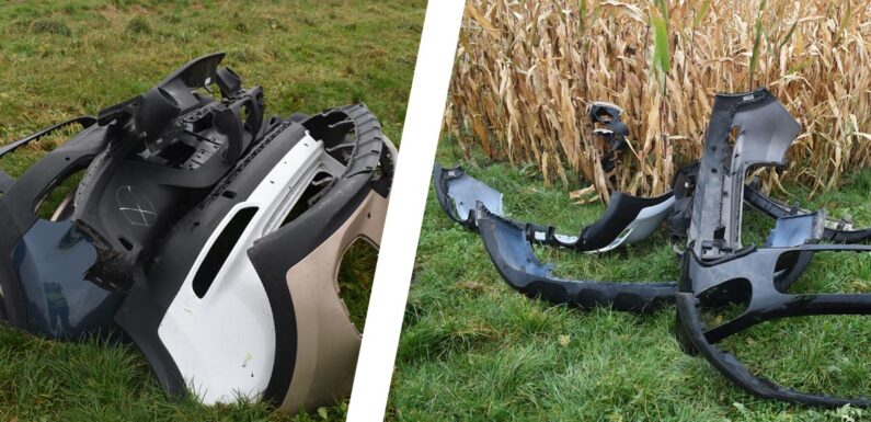 Heeßen: Autoteile am Maisfeld entsorgt