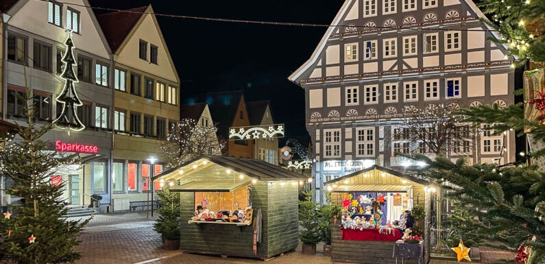 Der Weihnachtsmarkt in Stadthagen findet vom 23. November bis 23. Dezember statt