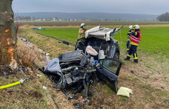 Zwei Tote bei schwerem Unfall auf der Landesstraße zwischen Vehlen und Ahnsen