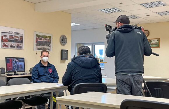 Feuerwehr in der Pandemie: RTL Nord dreht TV-Beitrag in Schaumburg