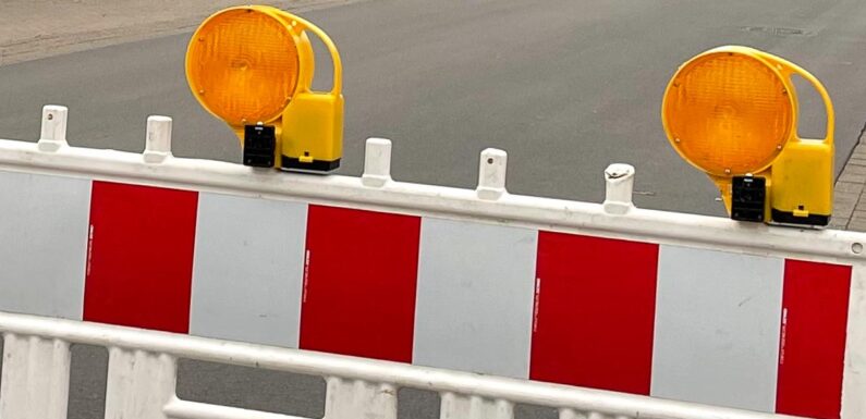 Sperrung der Dülwaldstraße in Stadthagen