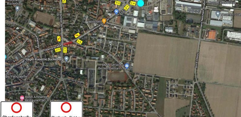 Bückeburg: Vollsperrung in der Obertorstraße