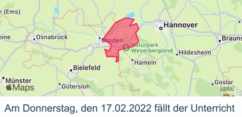 Landkreis Schaumburg: Schulausfall am 17. Februar wegen Sturm