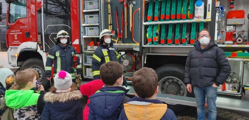 Brandschutzübung in der Grundschule Sachsenhagen: Schüler proben den Ernstfall