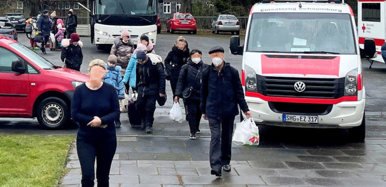 Humanitäre Hilfe des DRK für ukrainische Flüchtlinge in Schaumburg