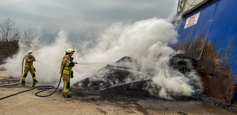 Verpuffung bei Asphaltherstellung am Georgschacht