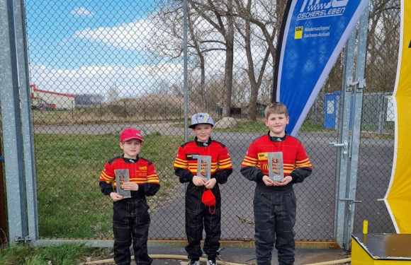Podestplatz für Stadthäger Motor Club beim Kartslalom-Saisonauftakt in Oschersleben