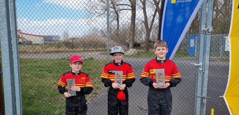 Podestplatz für Stadthäger Motor Club beim Kartslalom-Saisonauftakt in Oschersleben