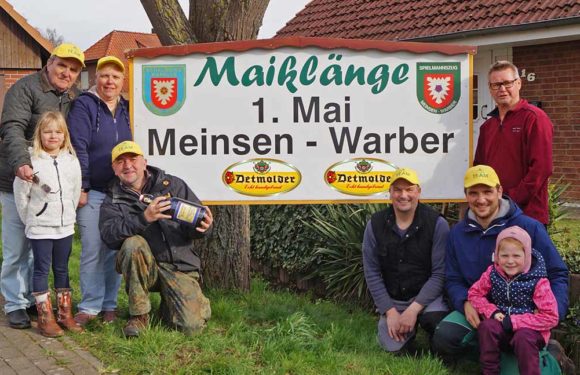 Endlich erklingen wieder die Maiklänge in Meinsen-Warber