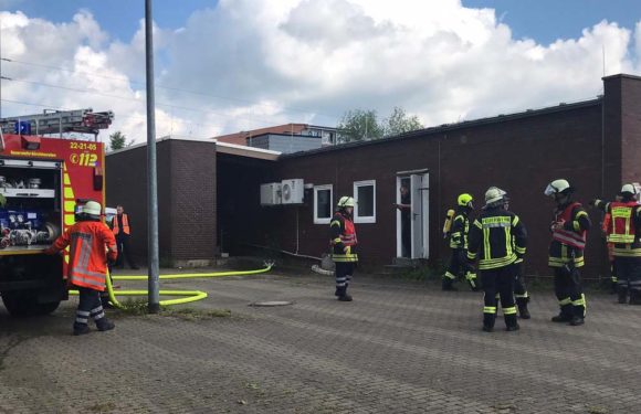 Feuerwehreinsatz im Bahn-Stellwerk Kirchhorsten