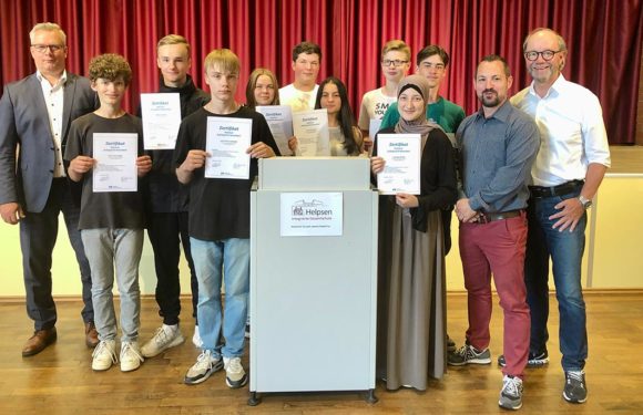 Bewerbertraining an der IGS Helpsen: 134 Schüler erhalten Zertifikate