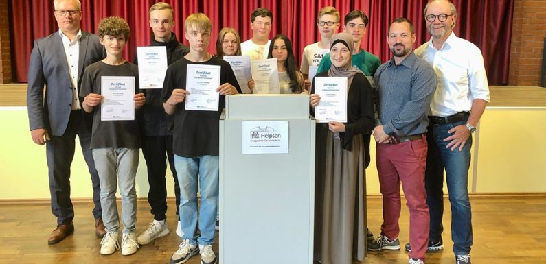 Bewerbertraining an der IGS Helpsen: 134 Schüler erhalten Zertifikate