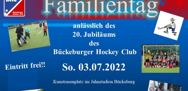 Bückeburger Hockey Club feiert 20-jähriges Jubiläum mit großem Familientag
