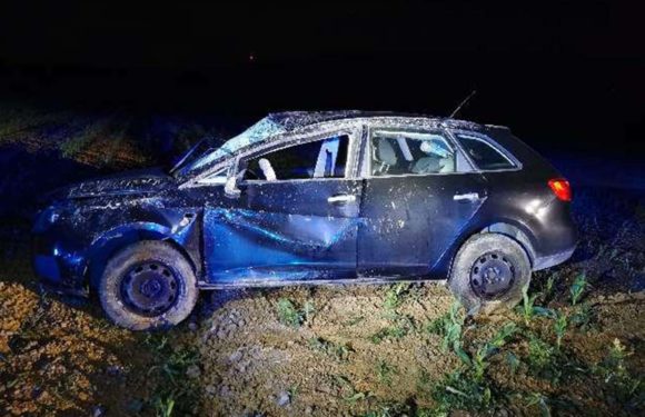 Rinteln/Auetal: Beifahrer zieht während der Fahrt die Handbremse – Auto überschlägt sich
