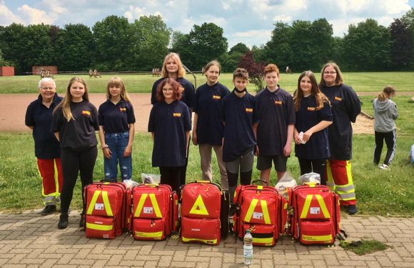 Samariter unterstützen Crosslauf der IGS Helpsen: Gut ausgebildete Schulsanitäter helfen vor Ort