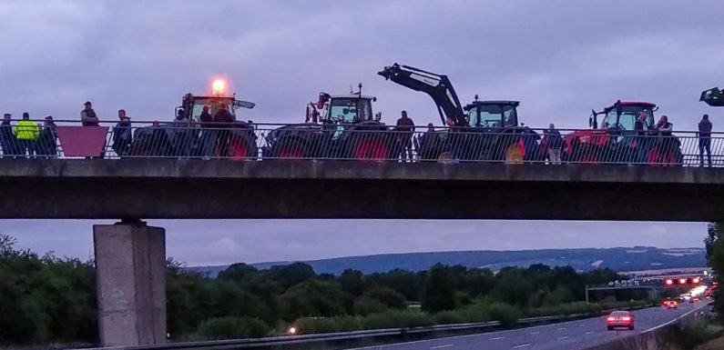 Heimische Landwirte protestieren wiederholt aus Solidarität mit Berufskollegen aus den Niederlanden