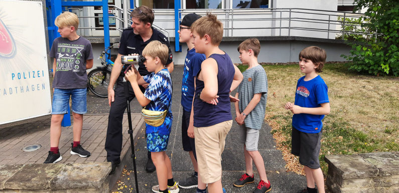 Ferienspaß-Aktion bei der Polizei Stadthagen begeistert Schüler