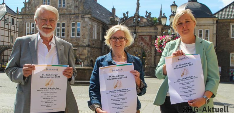 Bückeburg rollt den roten Teppich aus: Bühnensommer wieder ohne Beschränkungen an vier Terminen auf dem Marktplatz