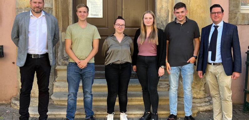 Neue Azubis bei der Stadt Bückeburg begrüßt