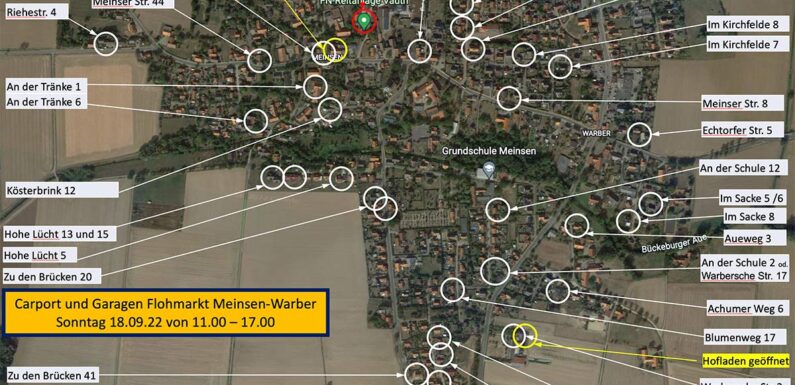 Meinsen-Warber: „Zwei Dörfer ein Flohmarkt“ / Hofläden geöffnet