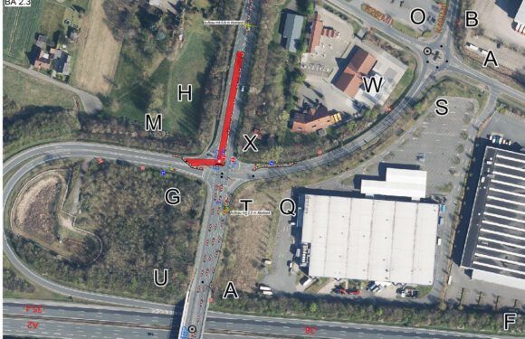 B482: Neuer Bauabschnitt der Großbaustelle zwischen der A2 in Vennebeck und Hausberge