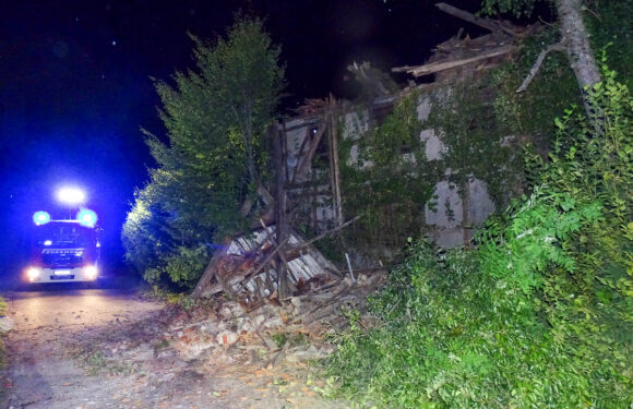Fachwerkhaus in Scheie eingestürzt