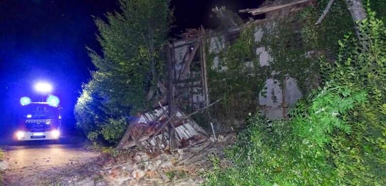 Fachwerkhaus in Scheie eingestürzt