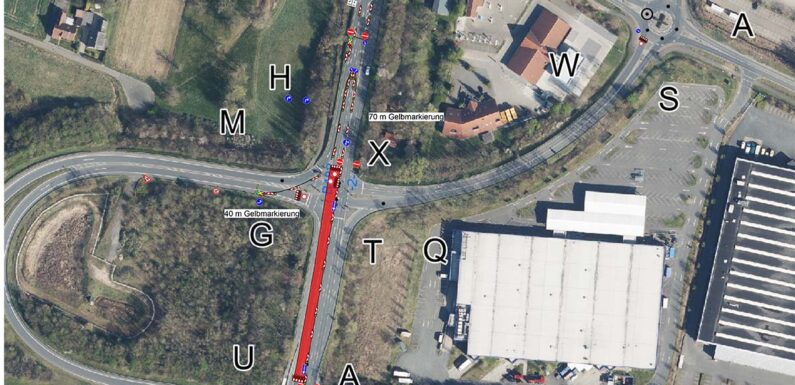 B482: Neuer Bauabschnitt der Großbaustelle zwischen der A2 in Vennebeck und Hausberge