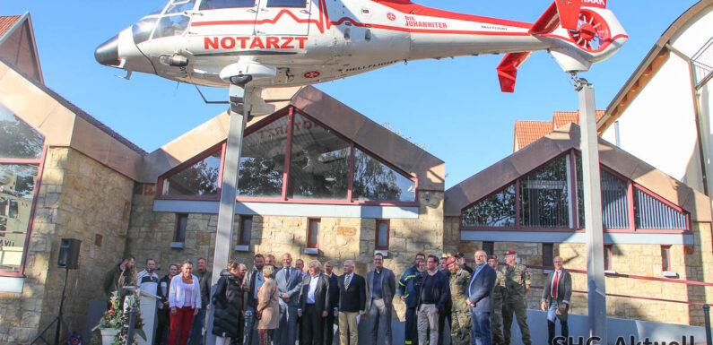 „Ergebnis kann sich sehen lassen“: Hubschraubermuseums-Neuzugang „Dauphin“ offiziell eingeweiht