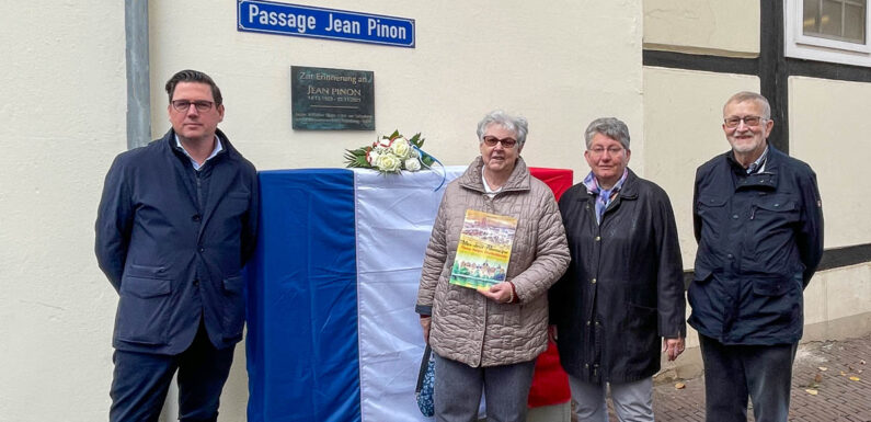 Ein großer, französischer Bückeburger: Passage Jean Pinon eingeweiht
