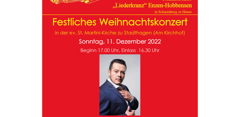 Musikalische Weihnachtsstimmung mit dem Männerchor „Liederkranz“ Enzen-Hobbensen