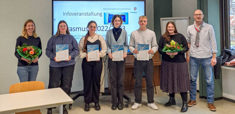 Dank „Erasmus plus“ Praktium im europäischen Ausland absolviert