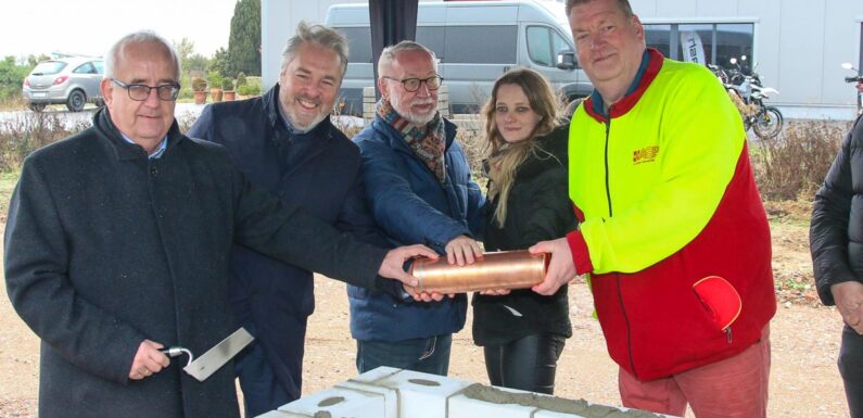 Grundsteinlegung für ASB-Stützpunkt: Bauprojekt im Gewerbegebiet Rodenberg startet