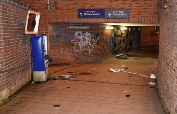 Fahrkartenautomat in Kirchhorsten gesprengt: Polizei sucht Zeugen