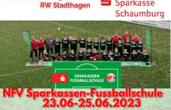 Sparkasse Schaumburg und JSG Bückeberge/RW Stadthagen veranstalten NFV-Fussballschule in Wendthagen
