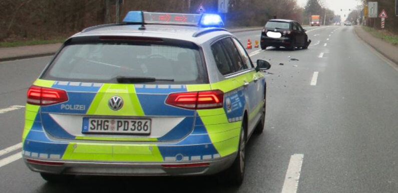 Auffahrunfall auf der B65 bei Obernkirchen