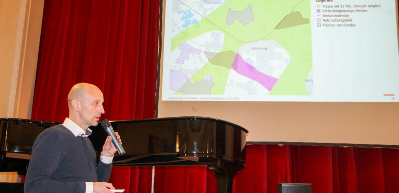 Neubaustrecke für Bückeburg indiskutabel: Informationsveranstaltung zu Trassenplänen mit der Deutschen Bahn